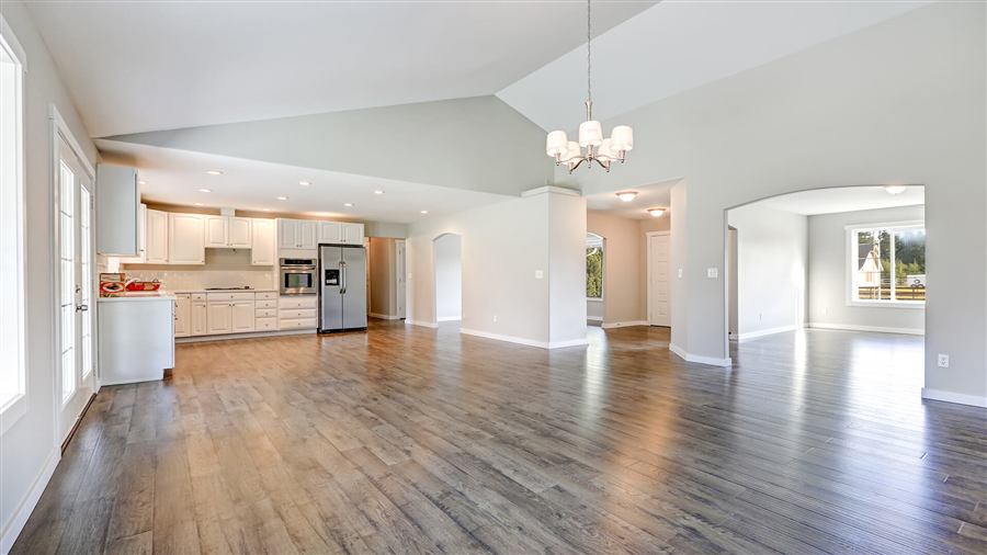 Open-concept interior of a stabilized rental property financed with a DSCR loan